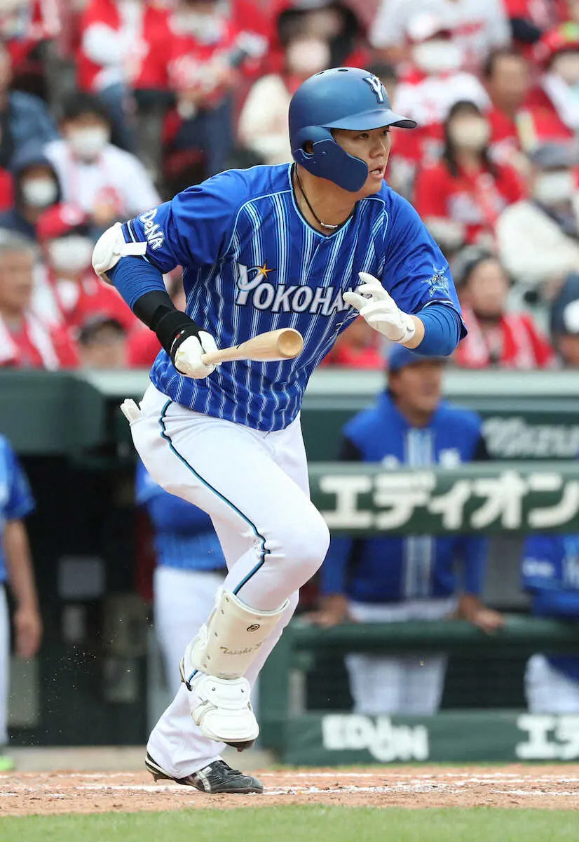 【画像・写真】DeNA　代打・楠本が9回に殊勲の勝ち越し打　栗林からの快打に「初球から打ってやろう」