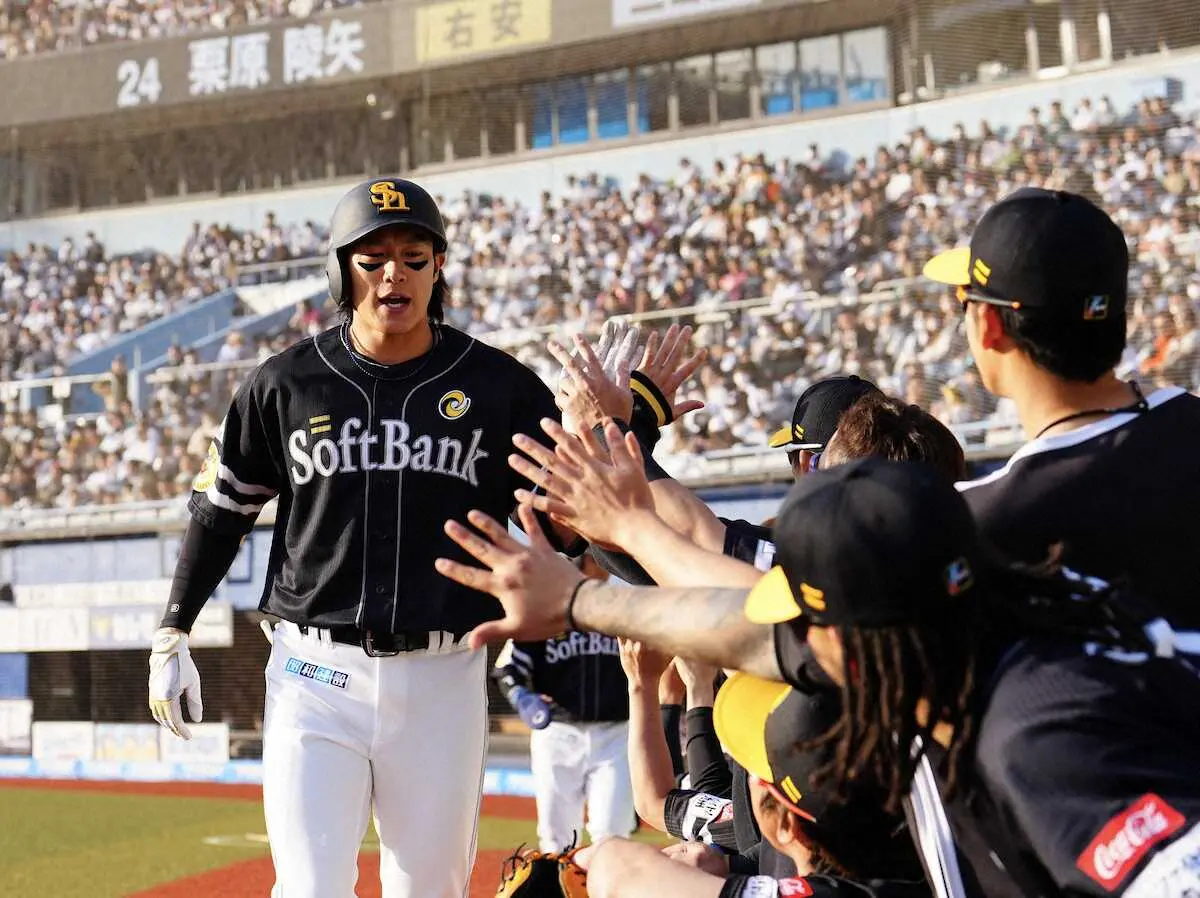 【画像・写真】ソフトB・柳田やっと出た!待望1号は“最遅”開幕17試合72打席目…次は「勝ちにつながるように」
