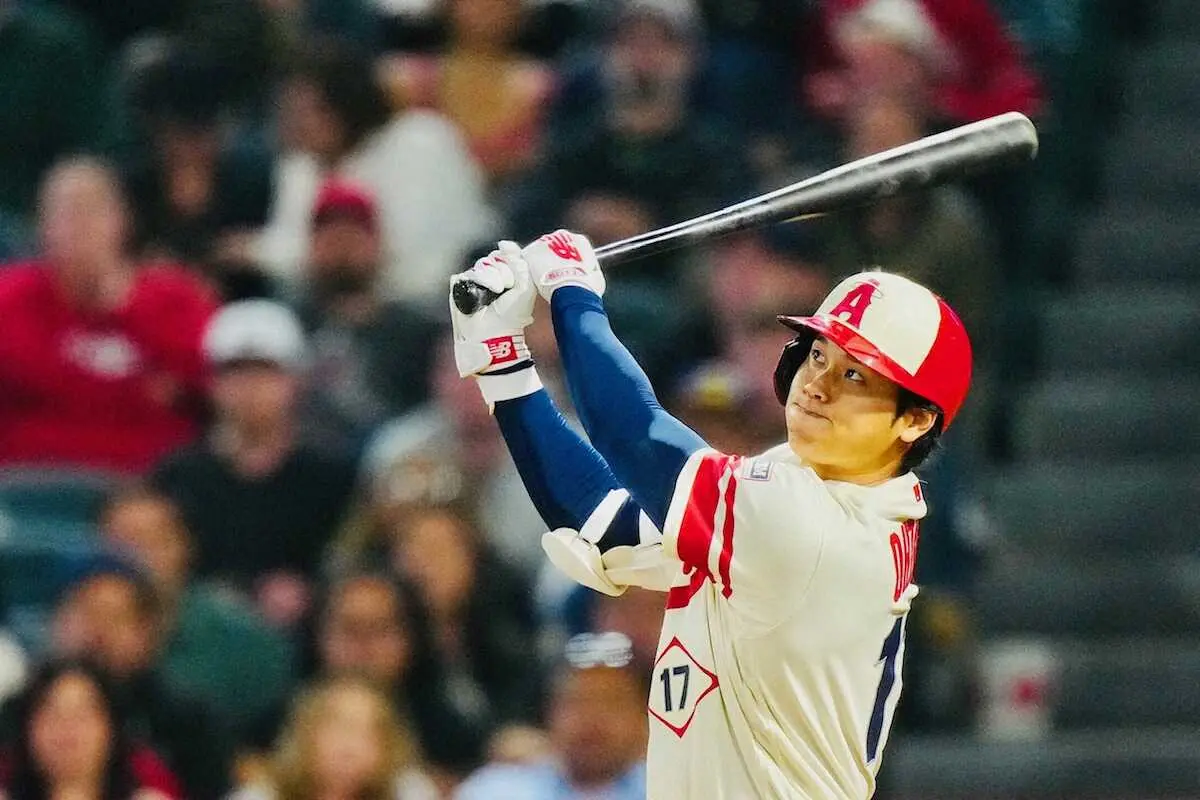【画像・写真】大谷翔平　3試合ぶり6号2ラン！藤浪からは“弾丸”左前打、エ軍は2連勝で貯金1