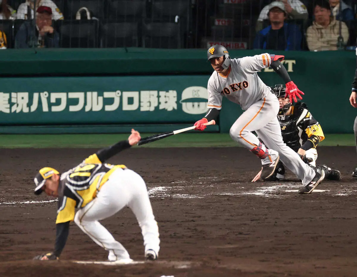 【画像・写真】巨人・オコエ　プロ初甲子園で大暴れ！　「積極性出せた」2安打1打点Vホーム　令和の50番トリオけん引