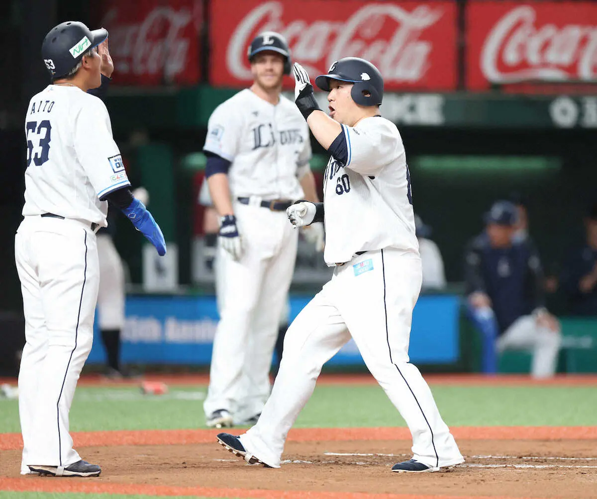 【画像・写真】西武　今井が6回ノーノ―降板も1安打完封リレー！　主砲おかわりが先制V2ラン