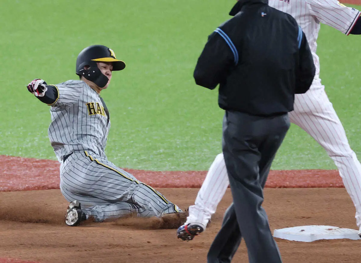 【画像・写真】【内田雅也の追球】「青信号」廃止した岡田野球　初球に走らせた2つの盗塁の意図