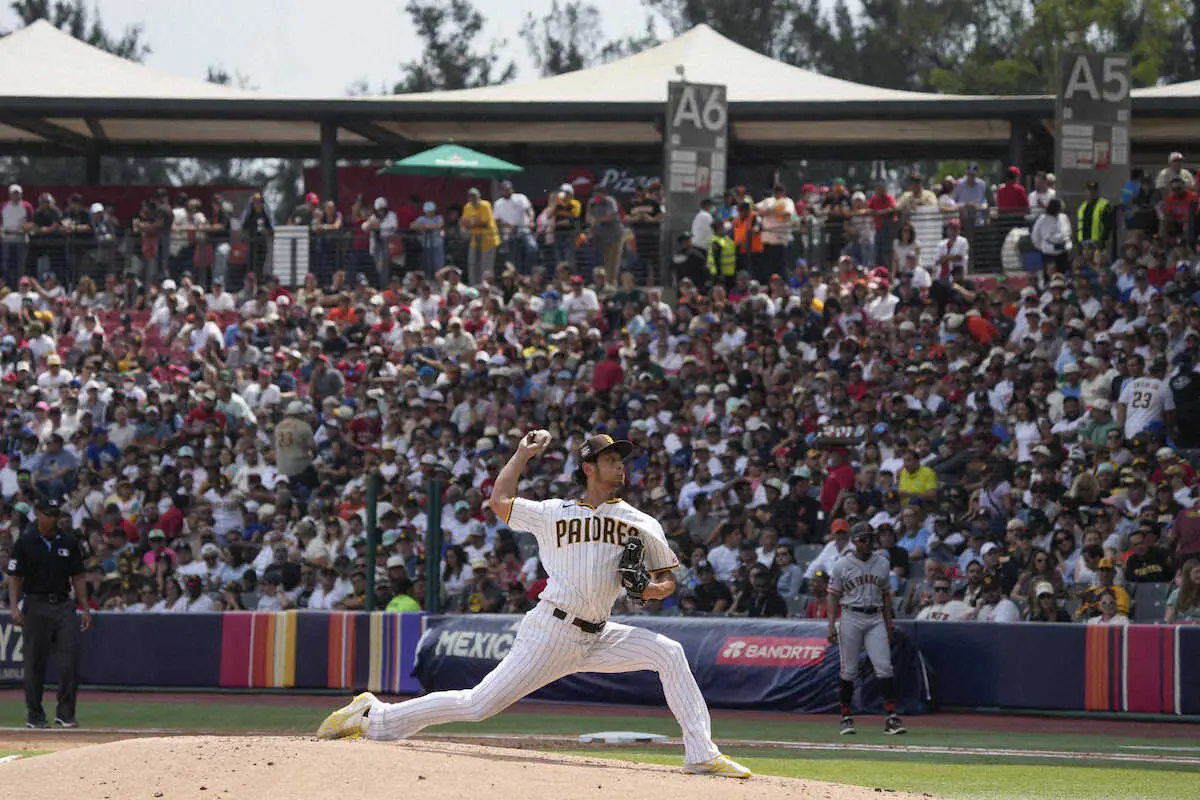 【画像・写真】パドレス・ダルビッシュは6回4失点で勝敗つかず　打者有利の高地・メキシコで3被弾もチームが逆転勝利