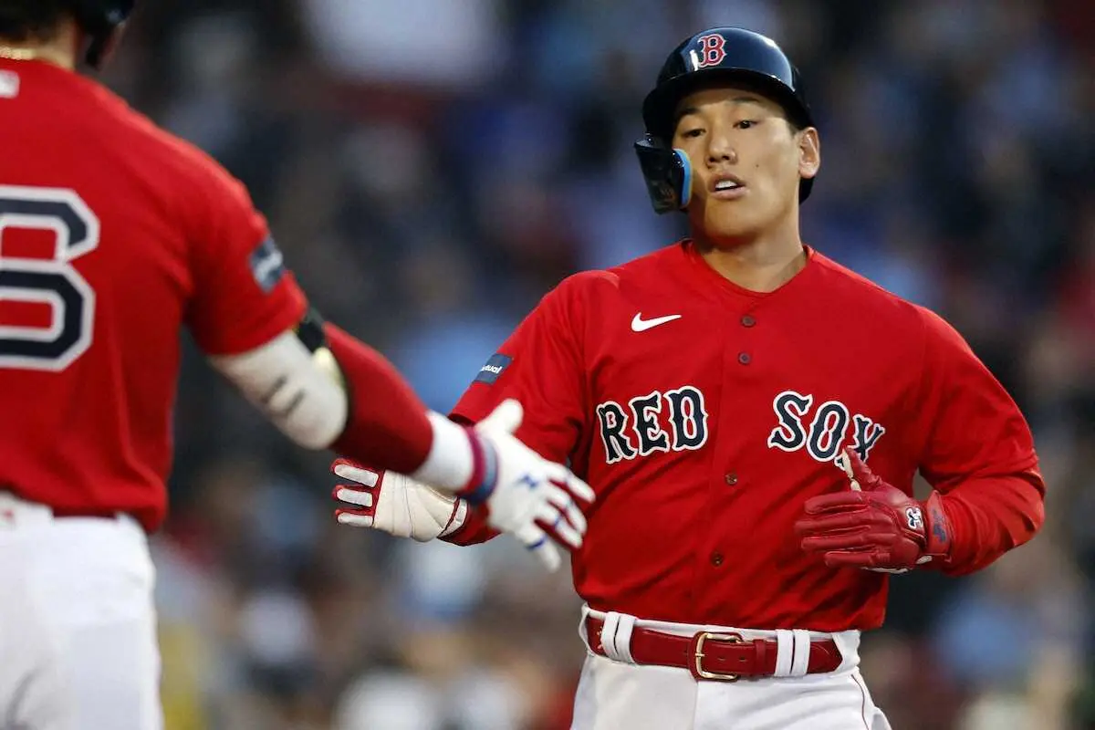 【画像・写真】吉田正尚　11試合連続安打！3戦連続グリーンモンスター直撃、先制適時二塁打　メジャートップタイ