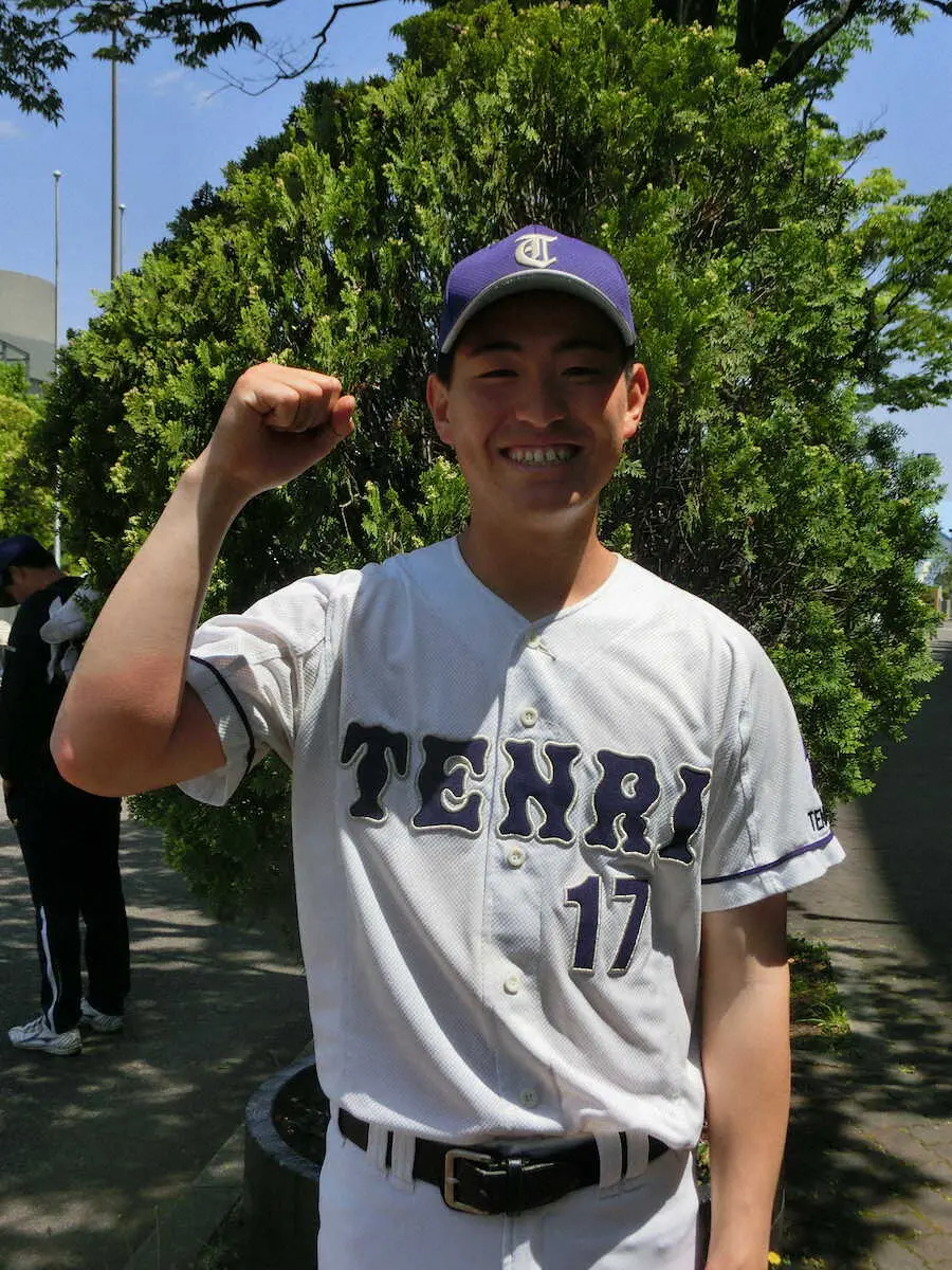 【画像・写真】天理大・真城が今季初完封「負けられない試合だった」