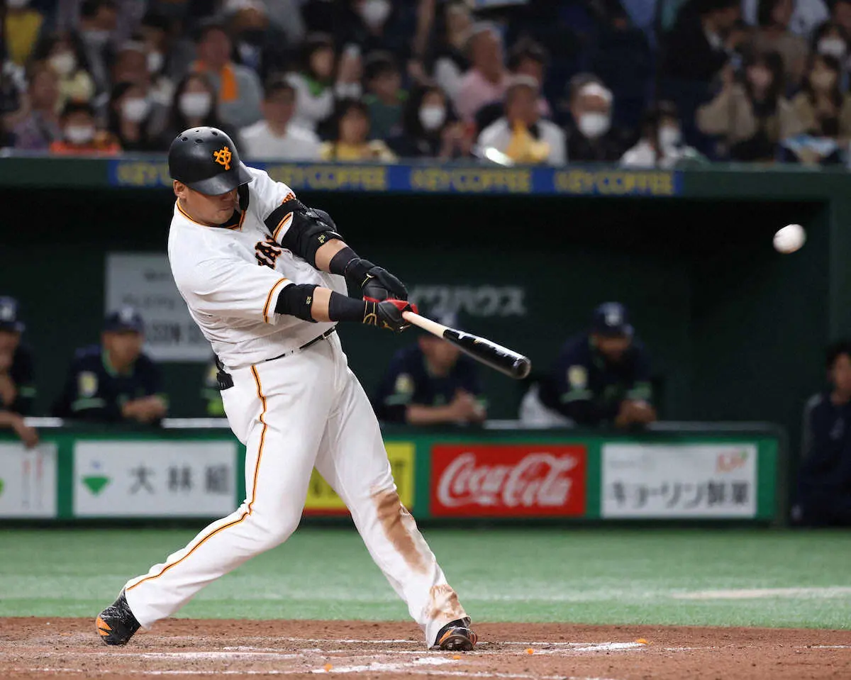 【画像・写真】巨人・中田翔また打った！“見とけよ弾”から2試合ぶり、7号ソロ　ヤクルト戦で1点差に迫る