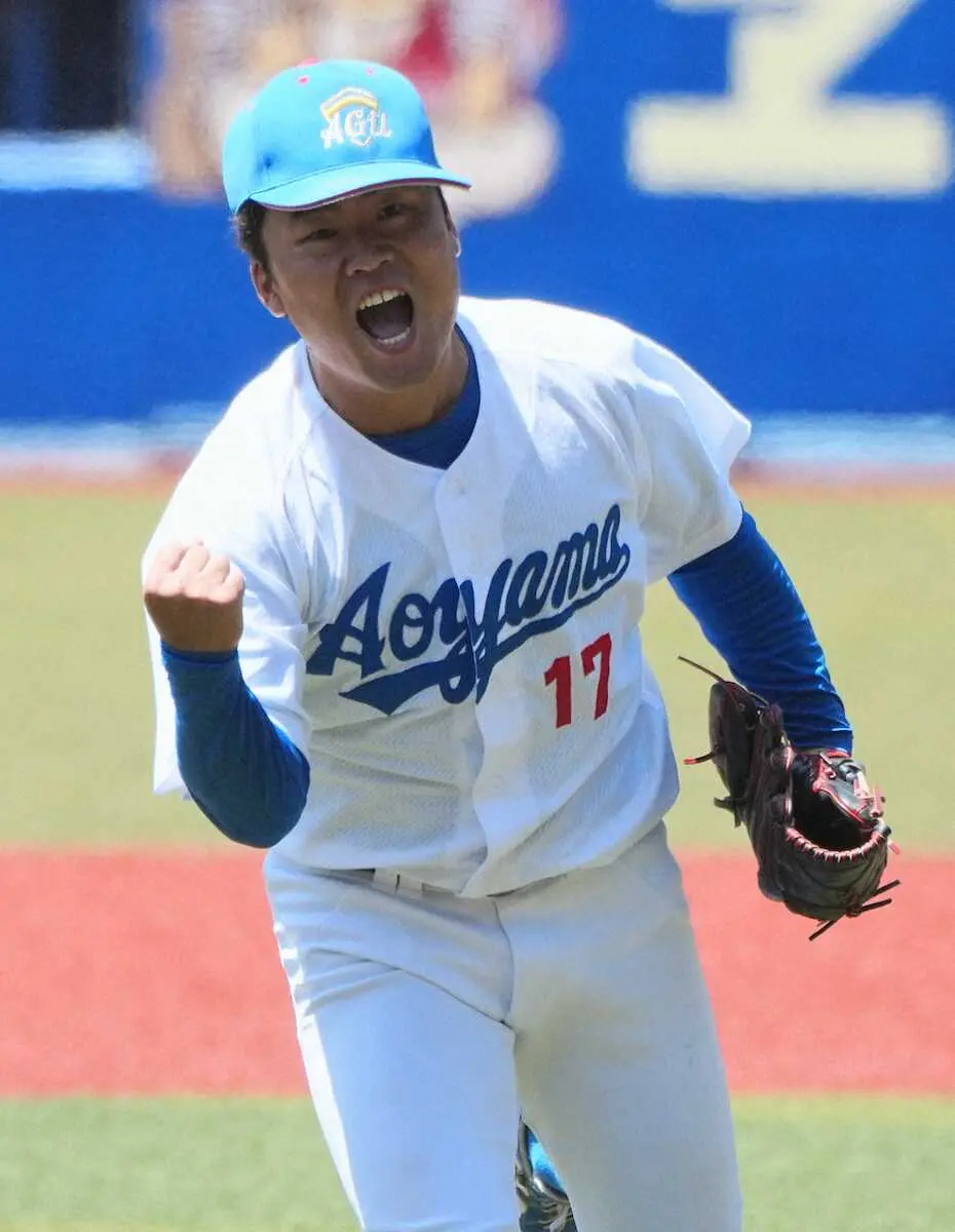 【画像・写真】青学大　松井の好救援で6連勝「流れを持ってこられた」