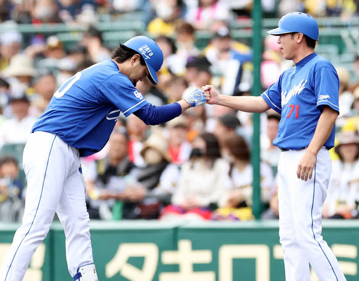 【画像・写真】中日・涌井　適時打も13年ぶり甲子園での勝利ならず