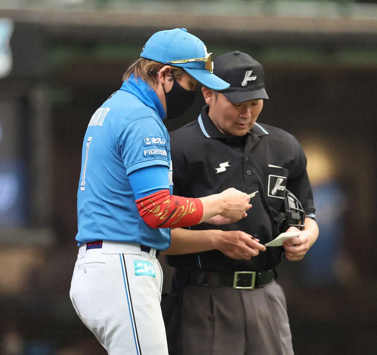 【画像・写真】史上初2度目の快挙あと1人で逃す…北山ノーノー6回交代、日本ハム5人継投、9回に正義2死から安打許す