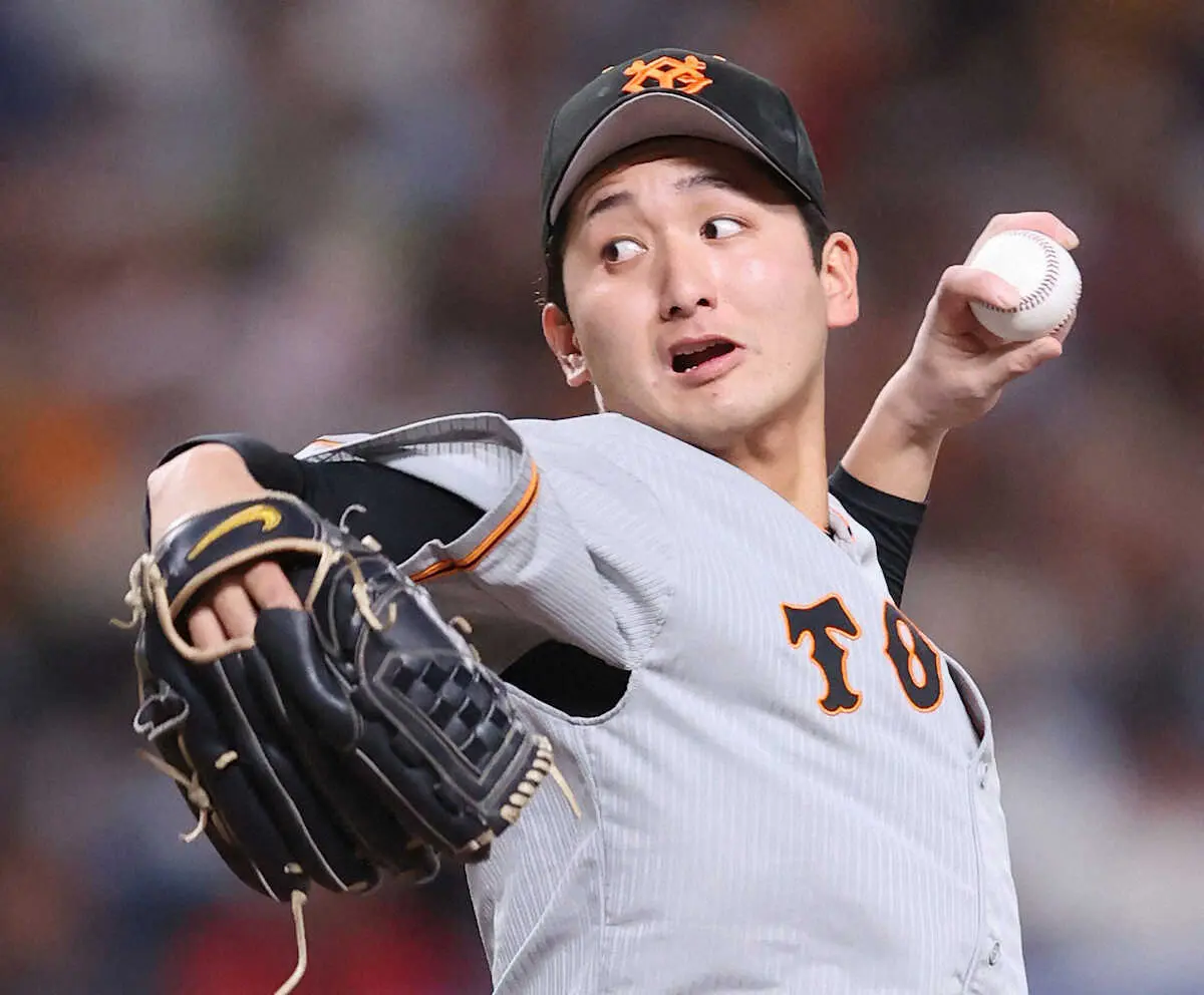 【画像・写真】快投から一転…巨人・横川は勝利投手の権利まであと2人で降板　4回1／3を2失点