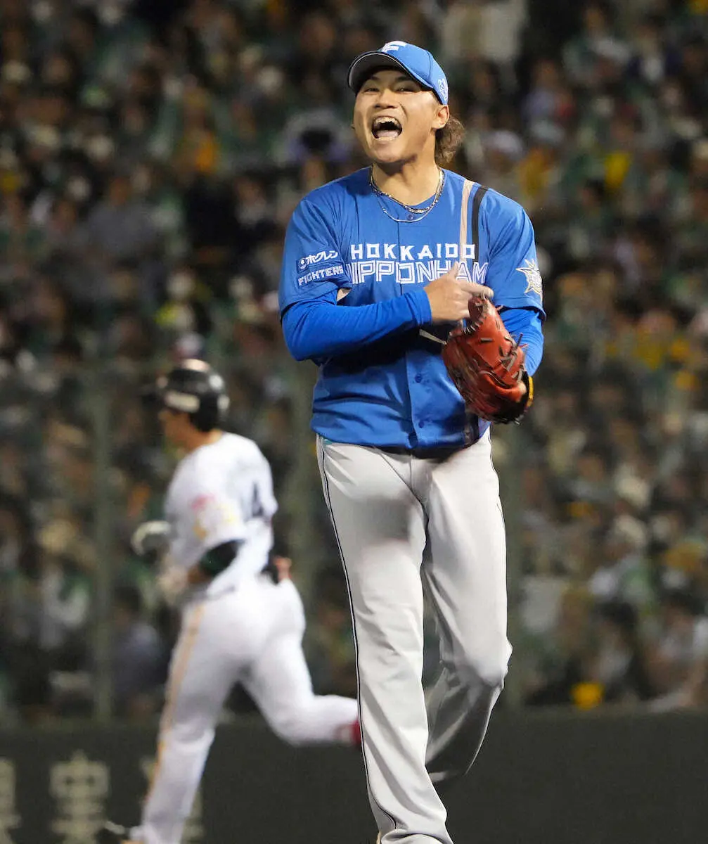 【画像・写真】ハム伊藤大海が満塁＆2度の二、三塁ピンチをしのぐ　5回まで6安打も無失点「ギリギリでも抑えてる」