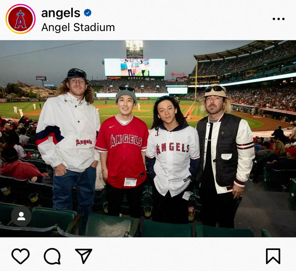 【画像・写真】エンゼルス・大谷　“二刀流”平野歩夢の応援受け千金二塁打！連敗止めた