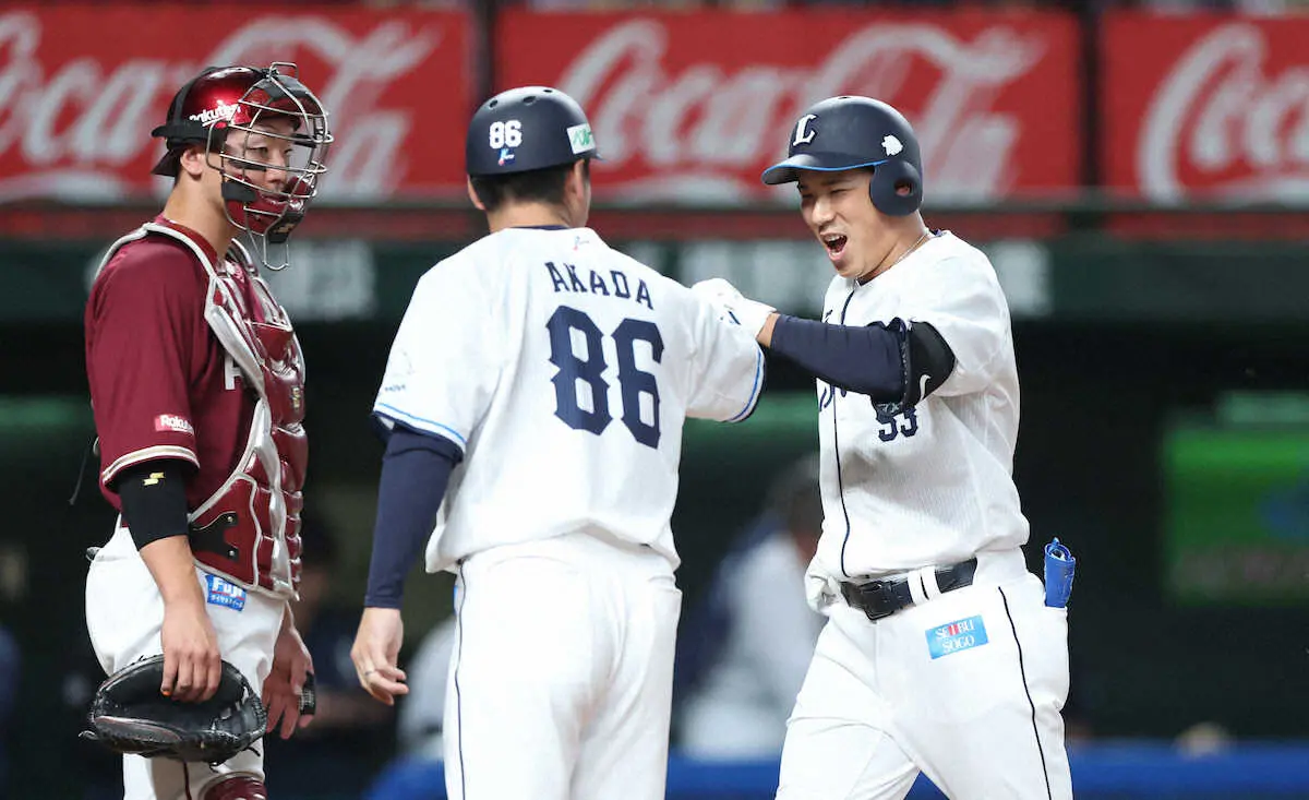 【画像・写真】西武・愛斗「完璧でした！」マー君から逆転3号2ラン！この一発が令和通算5678号に