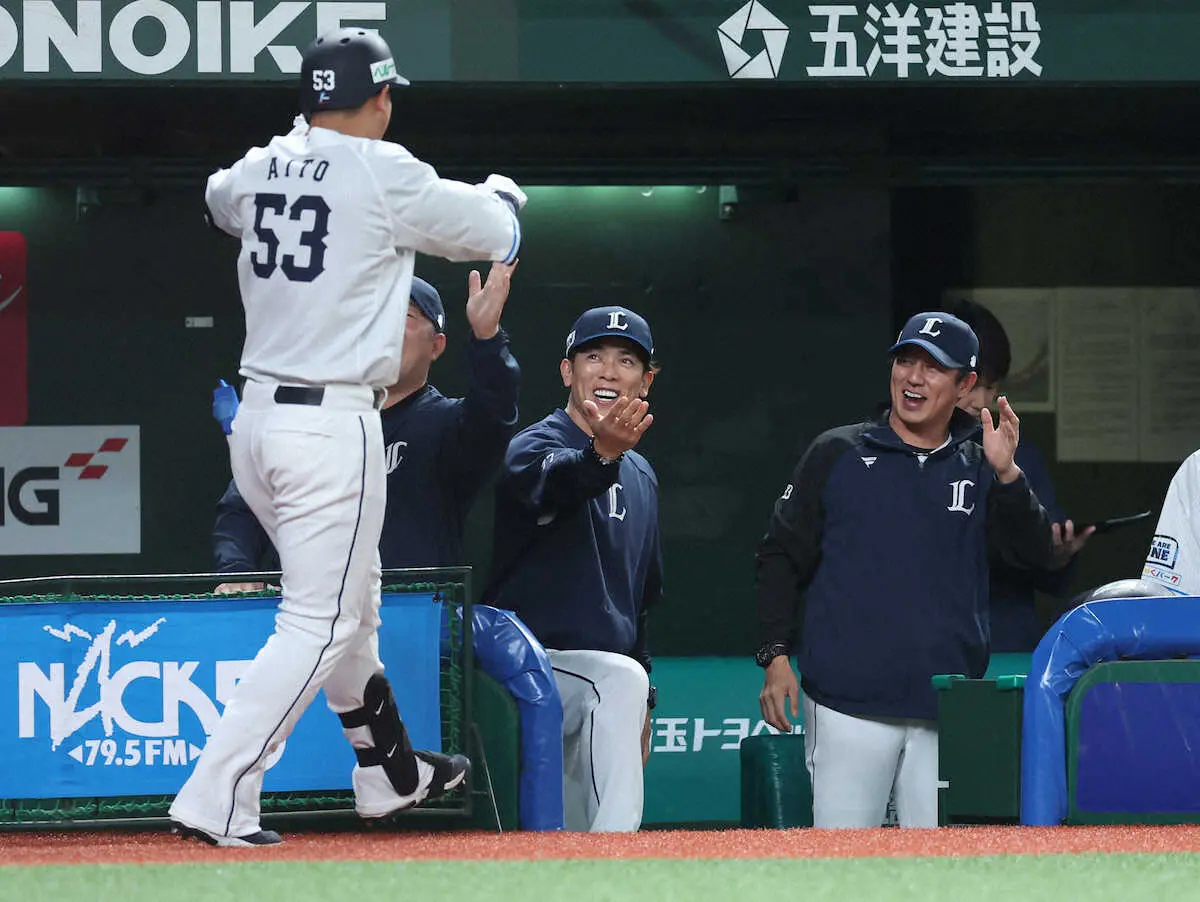 【画像・写真】西武・松井監督、中村8号称賛「素晴らしかった」抹消の山川とは「まだ話してない」「広報からいった通り」