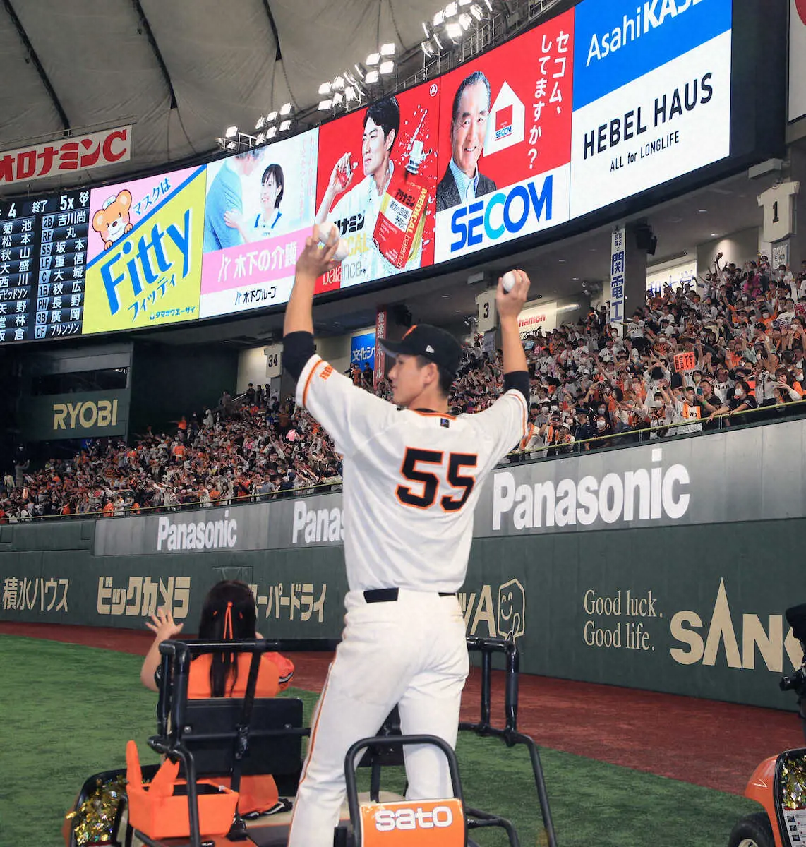 【画像・写真】巨人・秋広「55番は秋広に背負わせて良かったって思われるような選手に」　同点打含むプロ初4安打