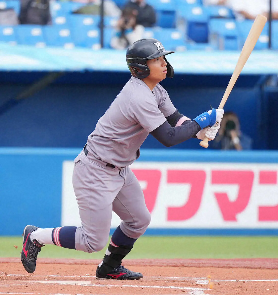 【画像・写真】慶大・栗林泰　このカードから4番に座り二塁打2本で3打点「今は不安なく打席に立てています」