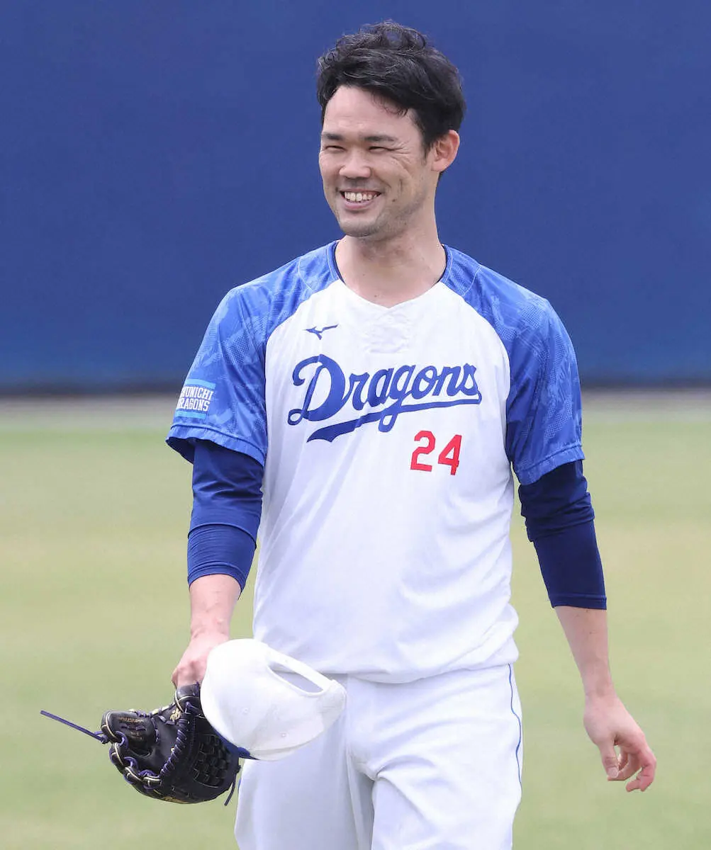 【画像・写真】中日・福谷　阪神・村上との投げ合い「うれしい」　同じ施設の“トレーニング仲間”相手に闘志