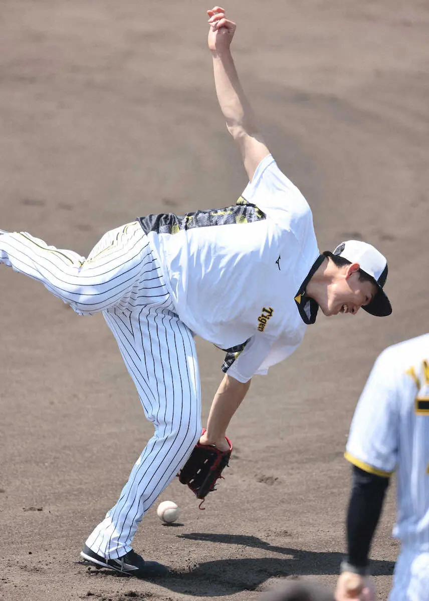 【画像・写真】阪神・湯浅　右前腕の張りから17日のウエスタン・中日戦で実戦復帰「先発なんで…」