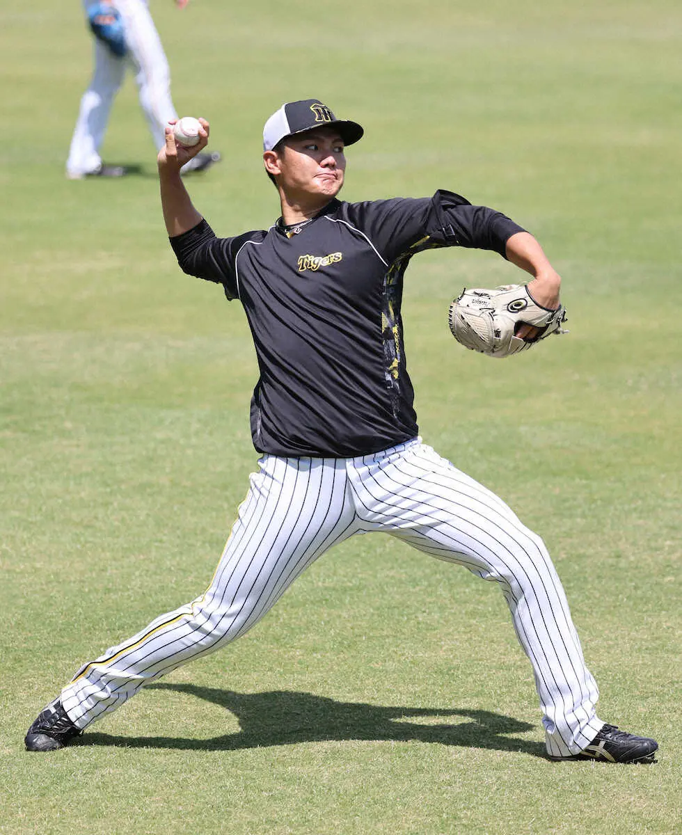 【画像・写真】阪神・西純は19日からブルペン待機へ「また1軍で戦わせてもらえる。どんな場面でも投げていきたい」