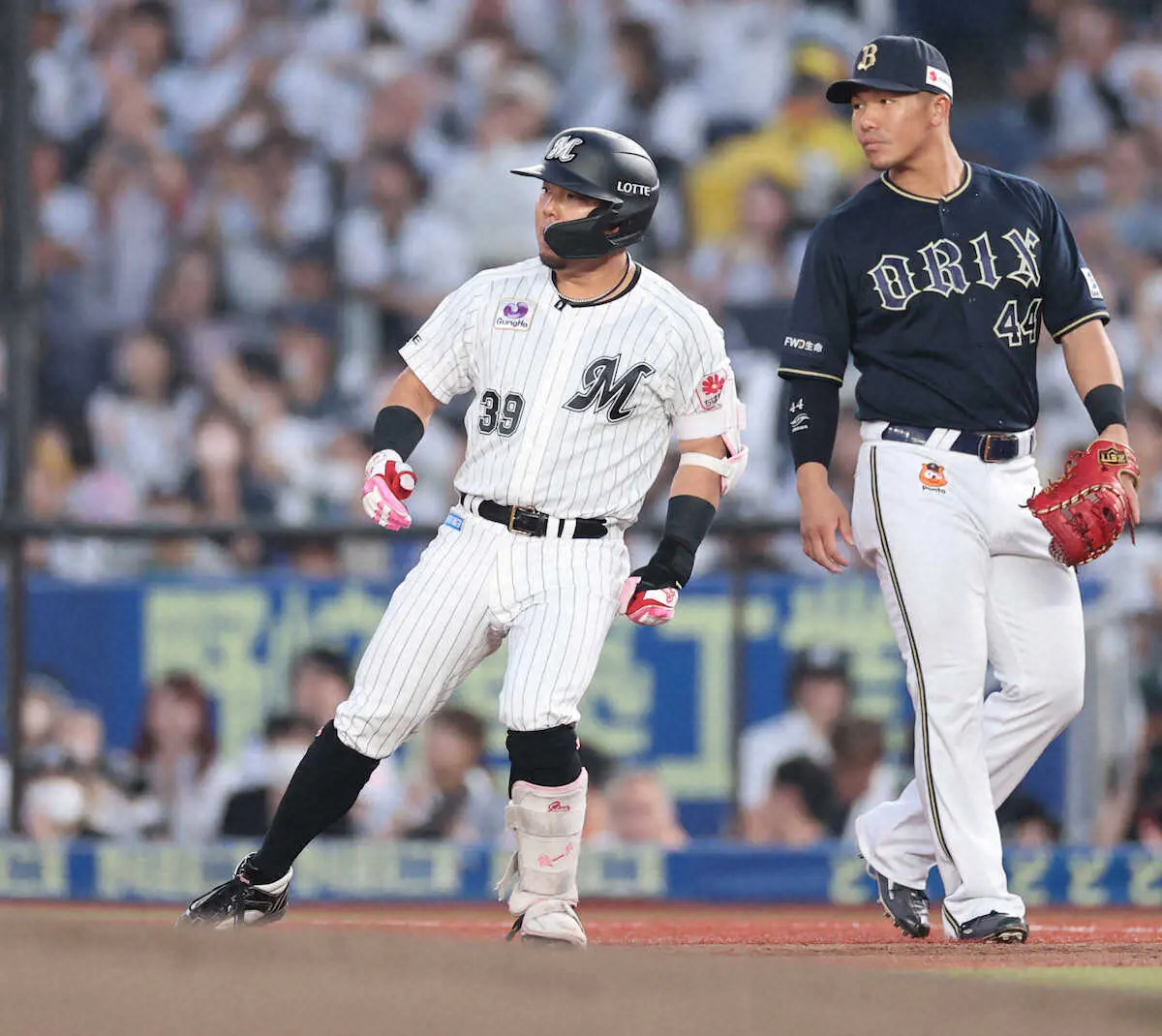 【画像・写真】ロッテ　現役ドラフトで加入の大下が移籍後初安打　古巣オリックス相手の快音に「ホッとしている」