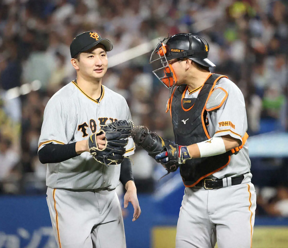 【画像・写真】巨人・横川凱　6回2安打1失点好投　プロ3勝目の権利を得て降板　自ら適時打も放つ