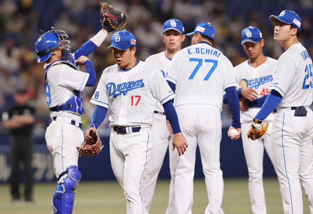 【画像・写真】中日・柳「チームの士気を下げる投球を」　課題の立ち上がり抑えられず、今季7戦目でまたも白星お預け