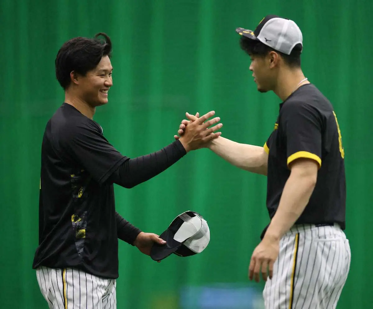 【画像・写真】再昇格の阪神ドラ1森下「1回落ちて、本当に悔しい思いをした。あの思いをしないように」