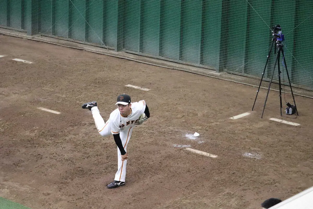 【画像・写真】巨人・松井　21日の中日戦先発で1軍デビュー　15日に支配下登録されたばかり