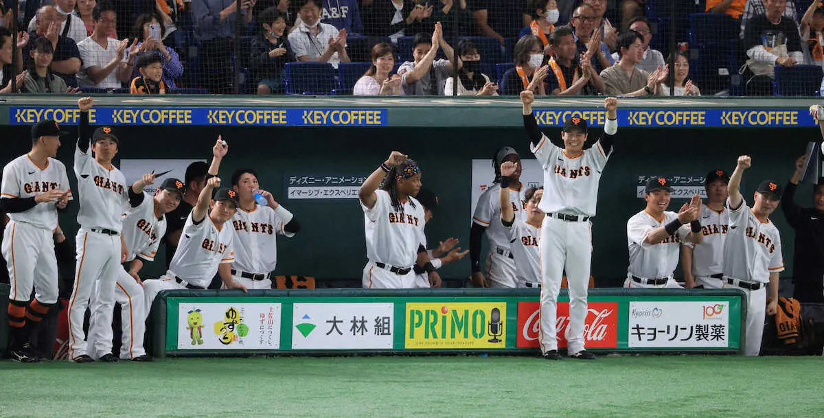 【画像・写真】巨人・岡本和真　借金完済へタイムリー、貴重な追加点に「根性100％」