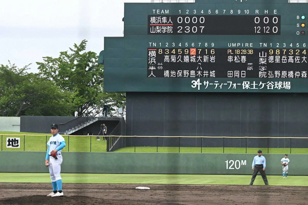 【画像・写真】センバツ王者の貫禄！山梨学院12点コールド発進　林が5回参考ノーノー