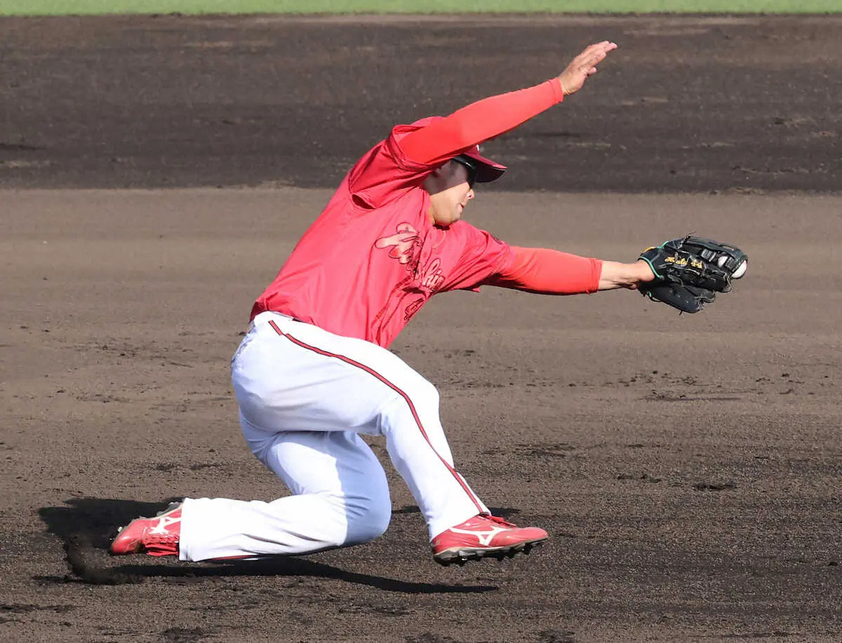【画像・写真】広島・林　阪神・大竹に悔しい3タコ「うまく対応できなかった。次は狙い球を絞って」　三塁守備ではキラリ