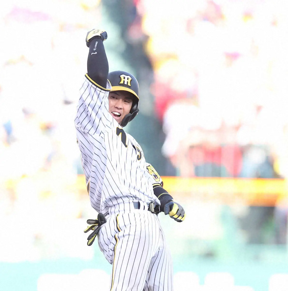 【画像・写真】阪神　今季最多観衆に届けた！今季最多の貯金11　才木開幕カード以来の2勝目、梅野が2適時打で援護