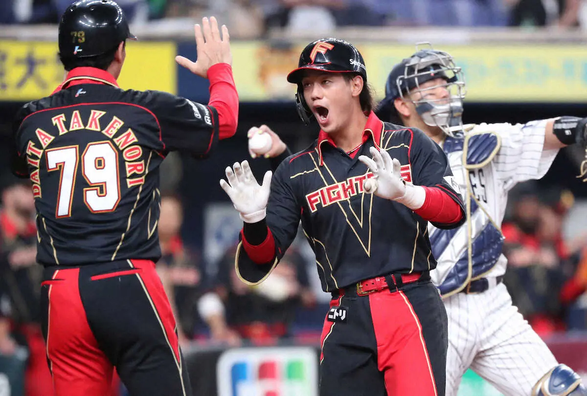 【画像・写真】日本ハム・福田光がプロ初アーチ　3月にロッテからトレード加入　「地元の大阪で打ててうれしい」
