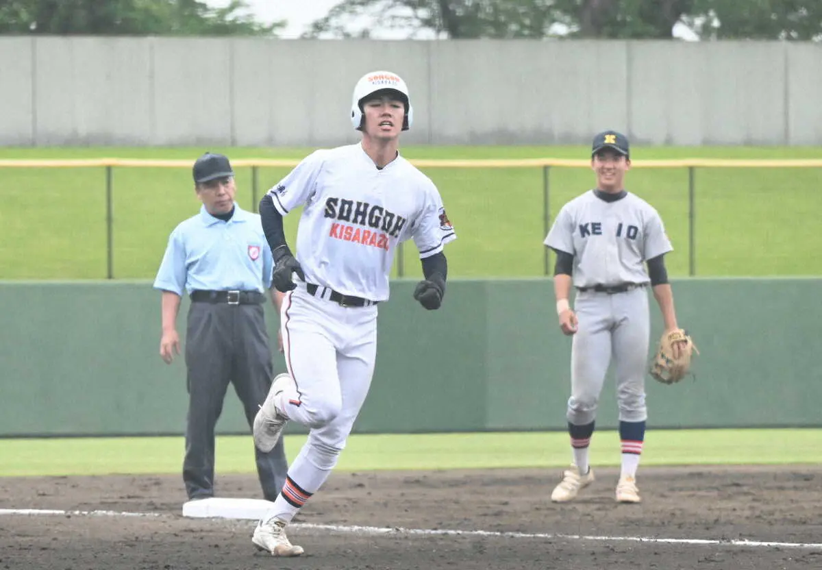 【画像・写真】木更津総合・水野　2打席連続アーチ　高校通算16本塁打