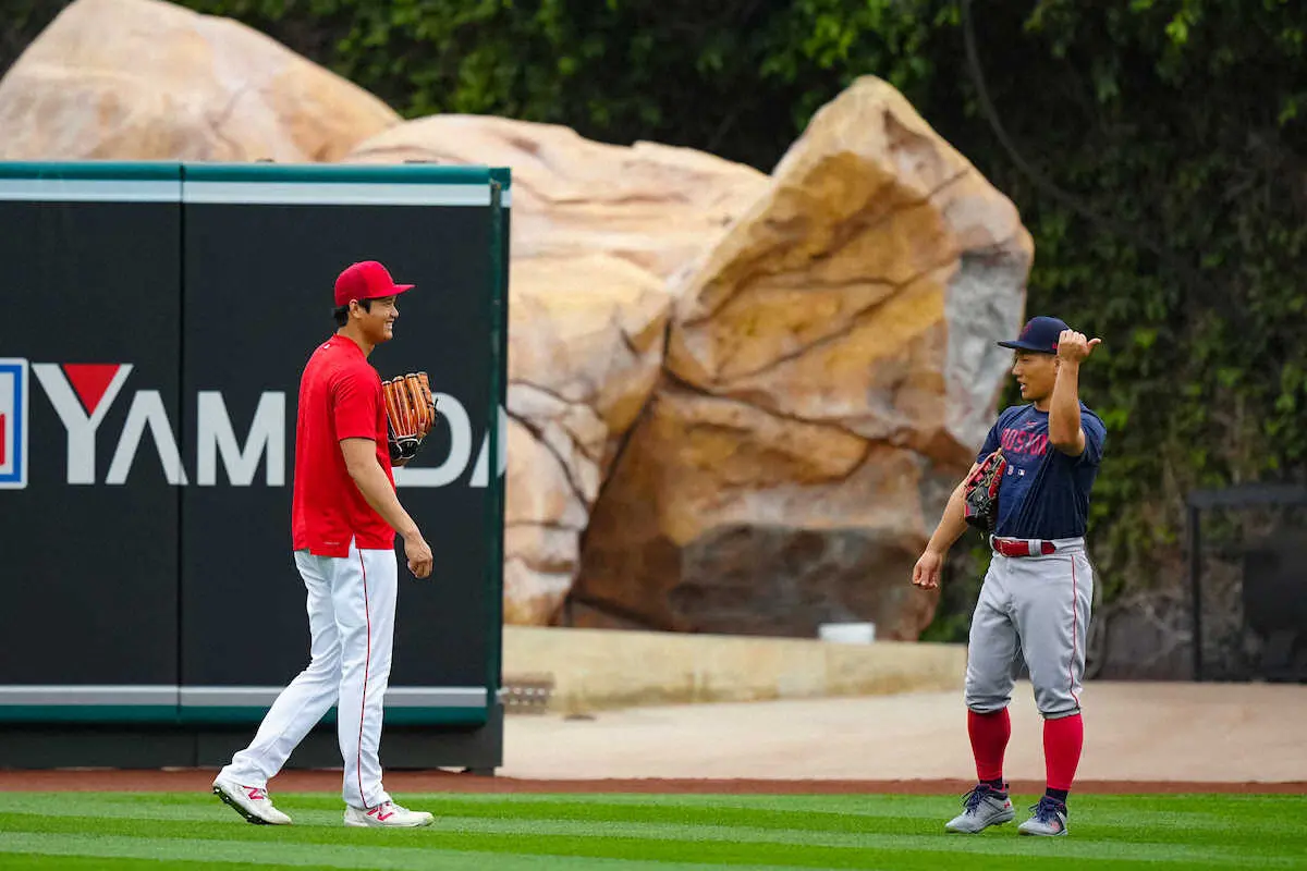 【画像・写真】大谷「3番・DH」、吉田「2番・左翼」で出場　大谷が今季初の本拠地でのフリー打撃で圧巻の本塁打ショー