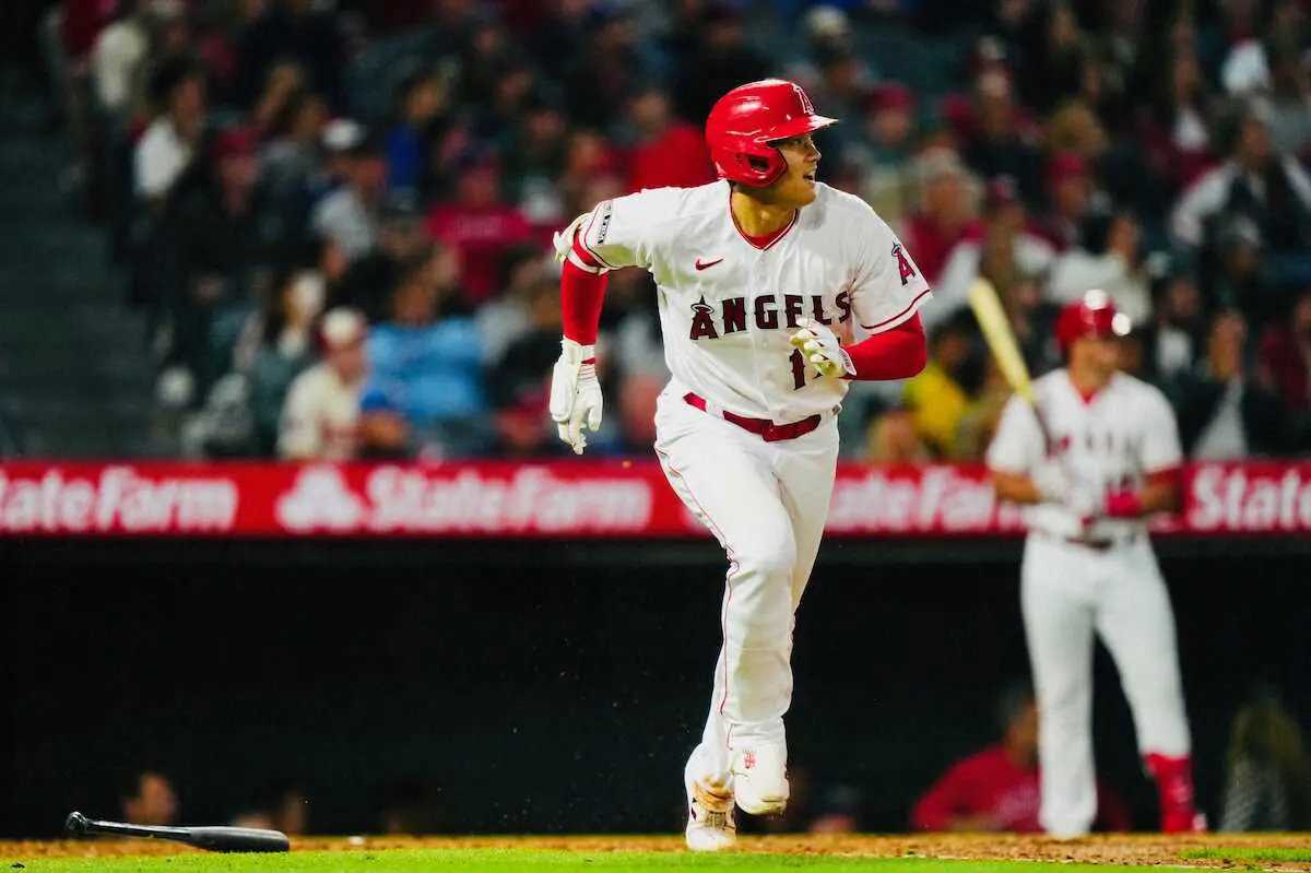 【画像・写真】大谷翔平　吉田の守備に阻まれ　第3打席、左中間割りそうな鋭い打球も…左飛に終わる