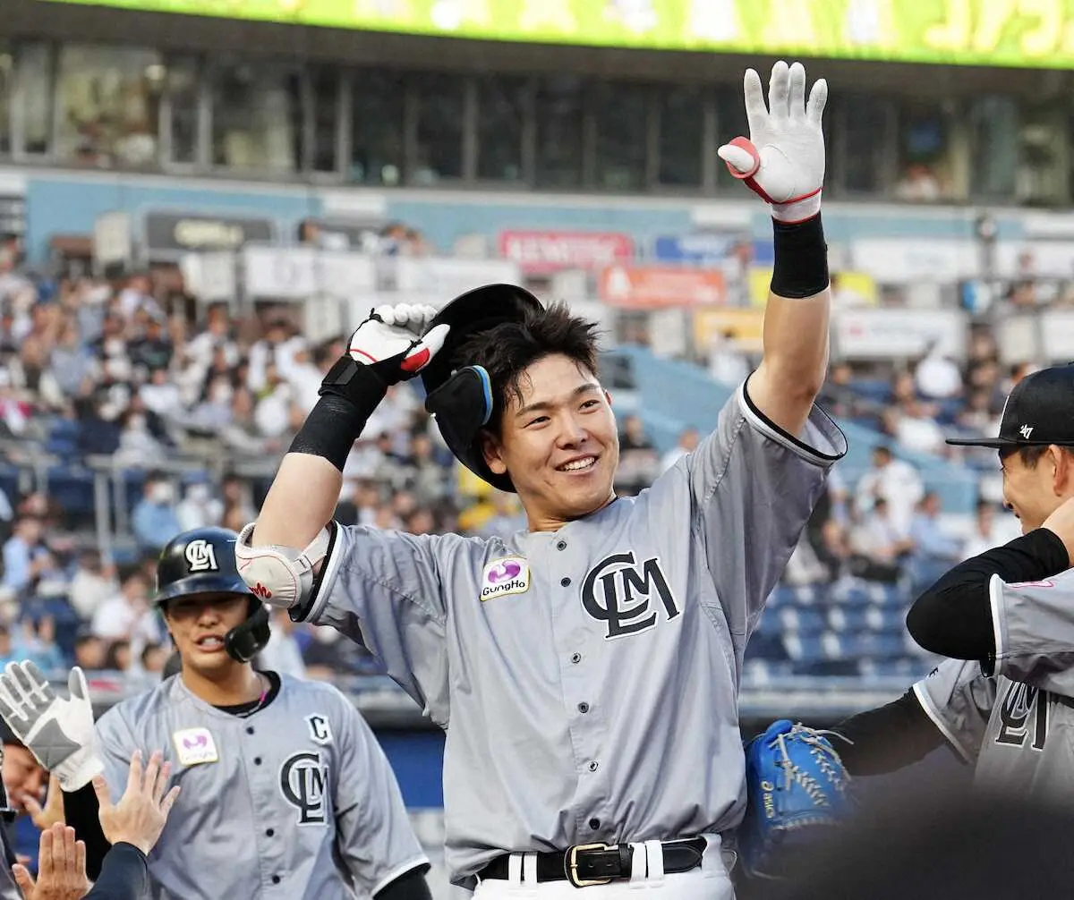 【画像・写真】首位ロッテ6連勝へ　安田の豪快3ランで先制「最初の打席で最高の結果」