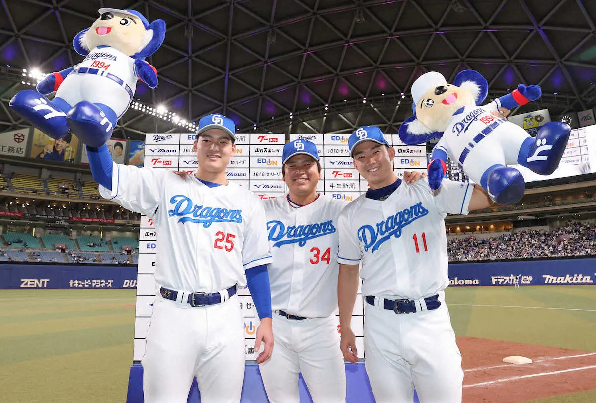 【画像・写真】「黄色じん帯骨化症」から復帰の中日・福　DeNAファンに「三嶋選手のおかげ」と感謝の言葉