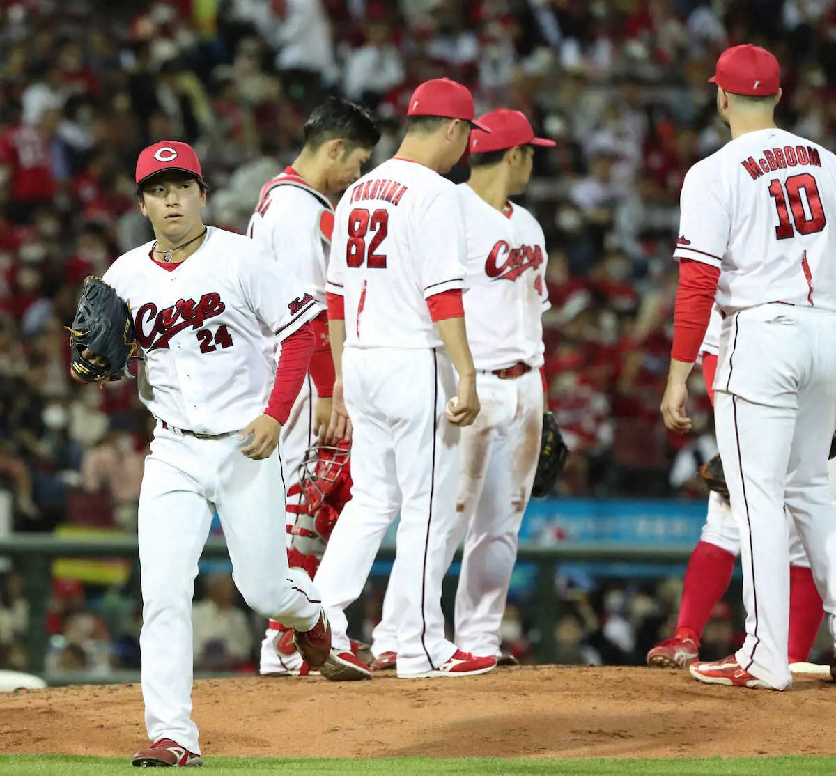 【画像・写真】広島　プロ初先発の黒原は4回途中3失点　新井監督は「またチャンスがあれば見てみたい」