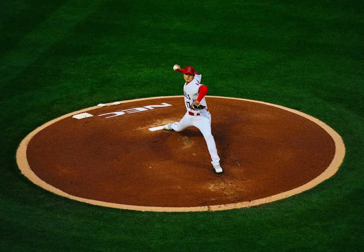 【画像・写真】大谷翔平　6回まで毎回10K、6安打2失点　1点ビハインド　「3番・投手兼DH」二刀流