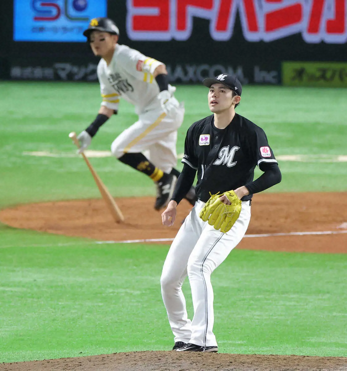 【画像・写真】ロッテ・佐々木朗希　4回まで2失点　3回完全、毎回7Kで最速164キロマーク