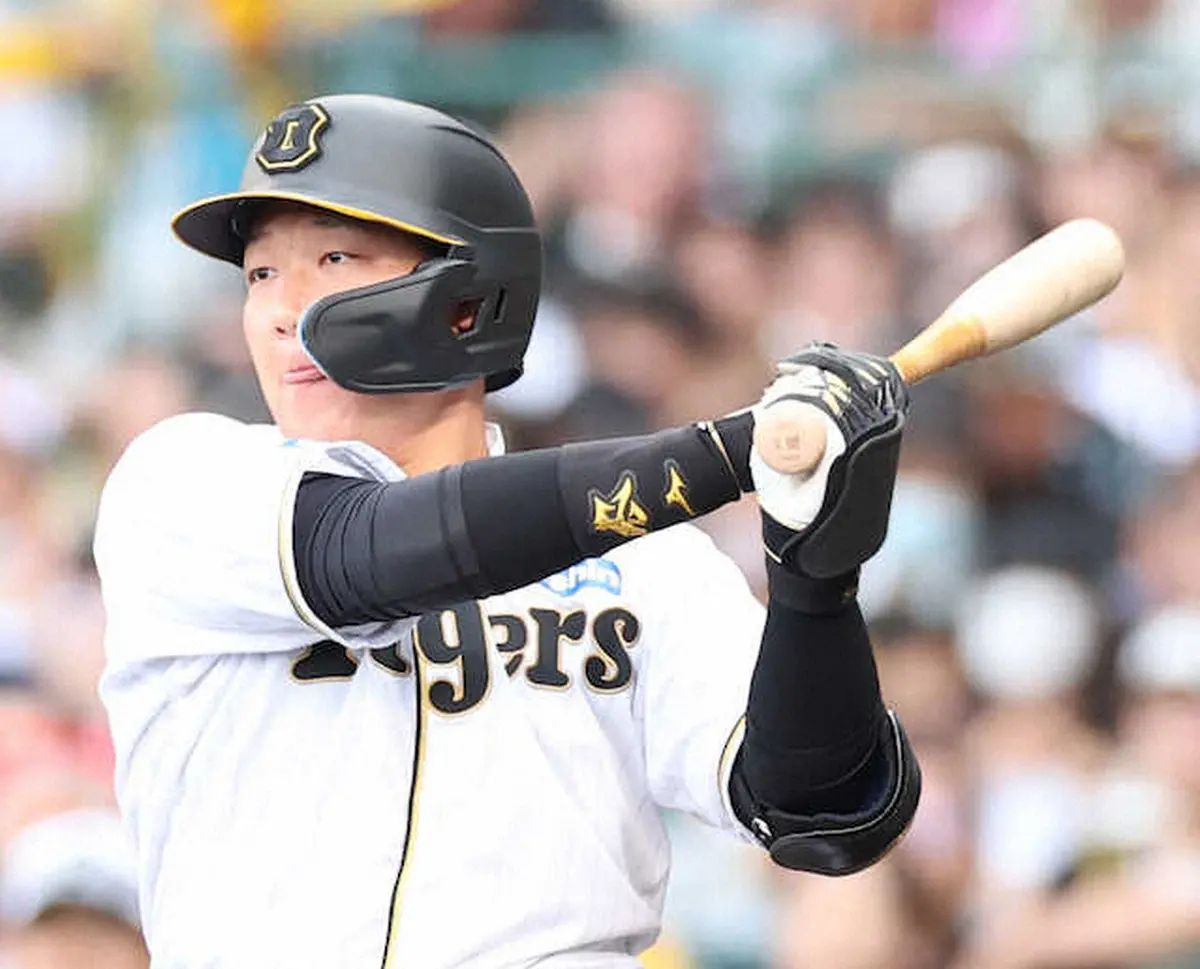 【画像・写真】打率10割さすが満塁男や！　阪神・大山、7回トドメの二塁打　チーム初8連勝で交流戦へ「いい準備する」