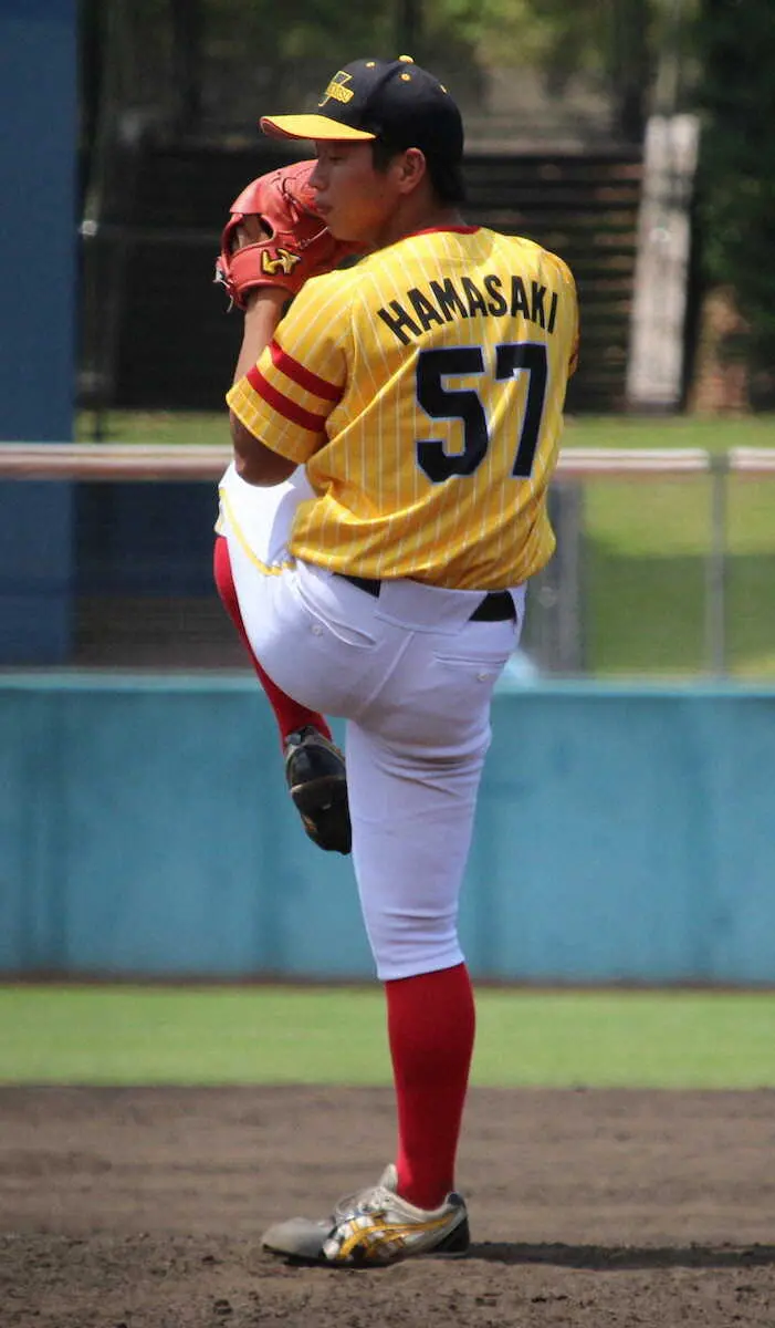 【画像・写真】ビッグ開発ベースボールクラブ“トルネード”浜崎が勝利呼ぶ8回無失点　都市対抗野球九州地区予選