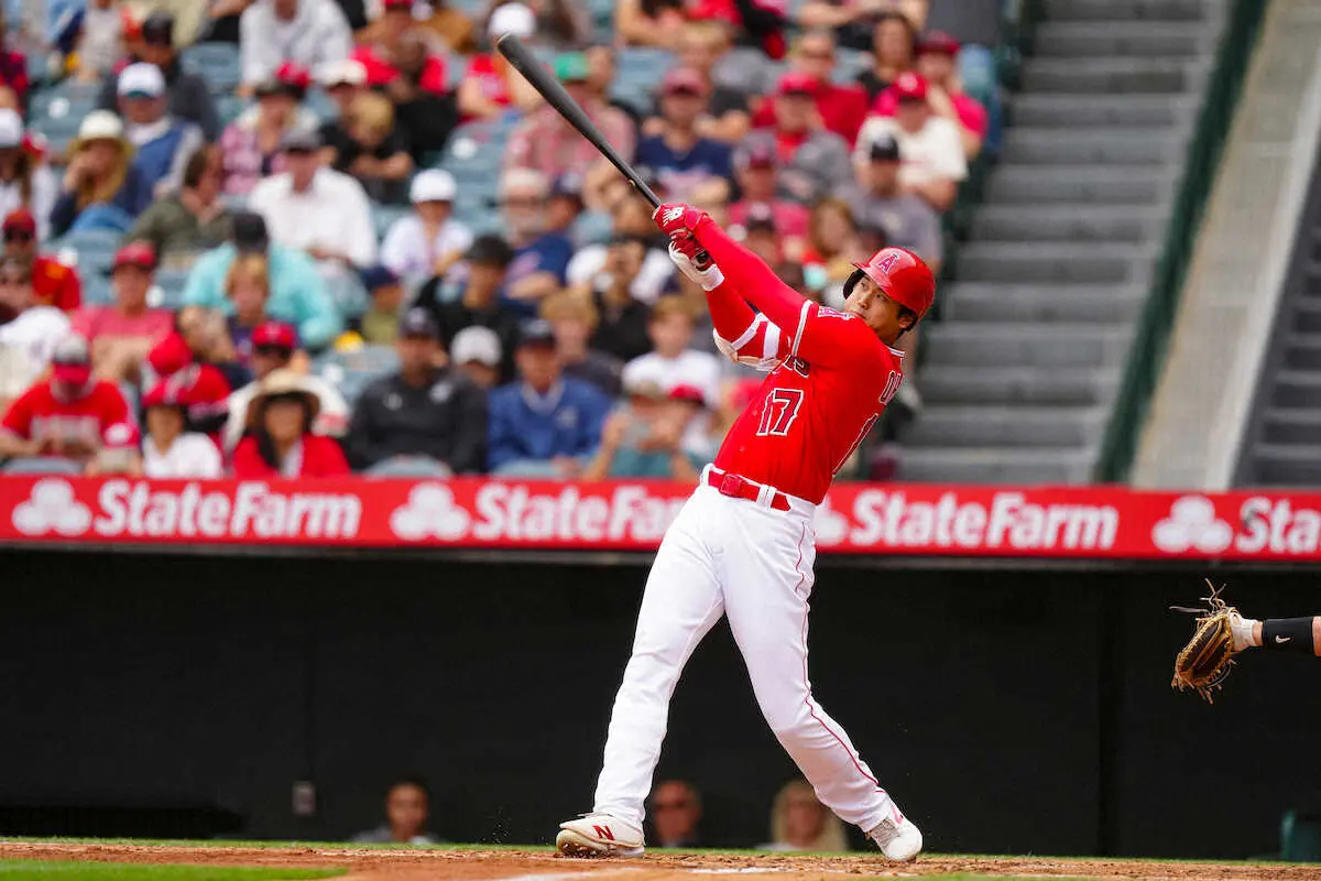【画像・写真】エンゼルス大谷　赤手袋効果で3試合ぶり安打も今季初3三振　指揮官は期待「今の状況を抜け出し活躍」