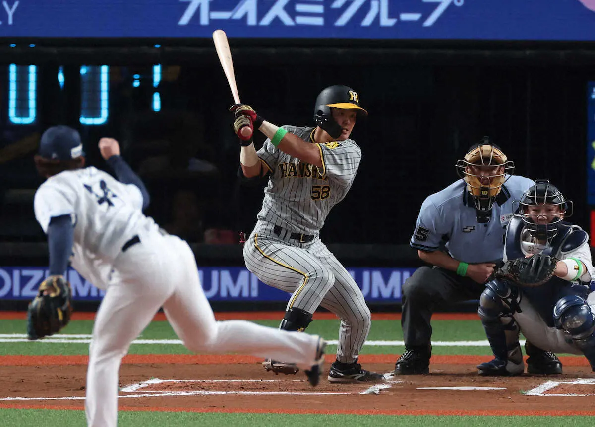 【画像・写真】阪神・前川　プロ初先発3の0も及第点　岡田監督「1打席目は力入りすぎやったけど、その後は悪くない」