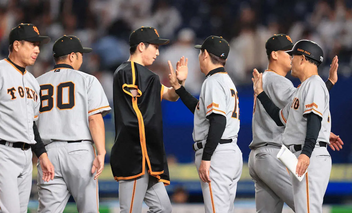 【画像・写真】巨人・戸郷翔征が両リーグトップタイの6勝目　3発被弾4失点も8回120球力投　打線に助けられる