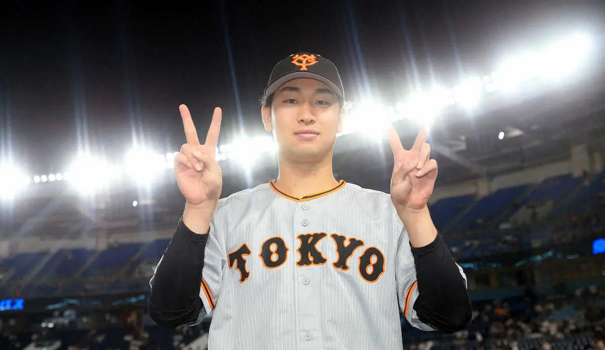 【画像・写真】巨人・山崎伊織「マウンドから凄い風を感じて。本当に…勝てて良かったです」粘投で交流戦初勝利