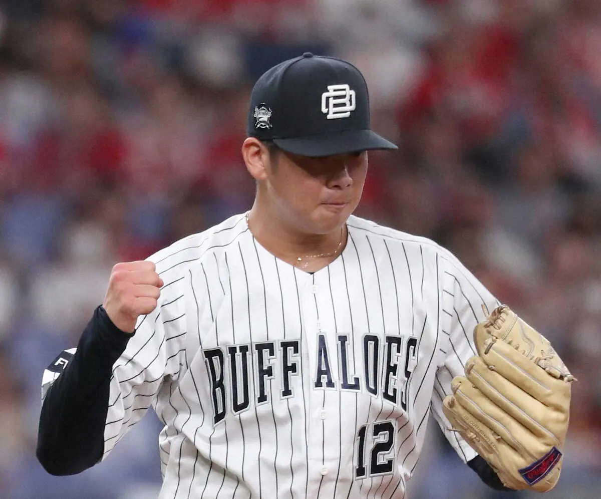 【画像・写真】オリ・舜平大　無傷5連勝“球界の父”中嶋監督に200勝プレゼント「本当に野球がやりやすい」