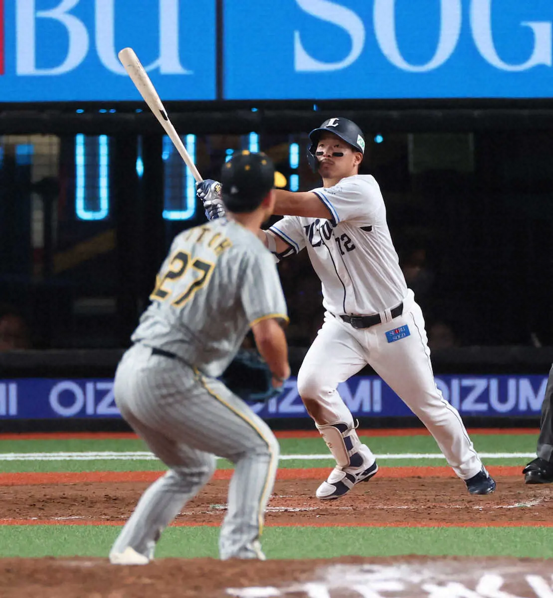 【画像・写真】西武・川越　今季初安打となる1号出て「ホッとしてます」