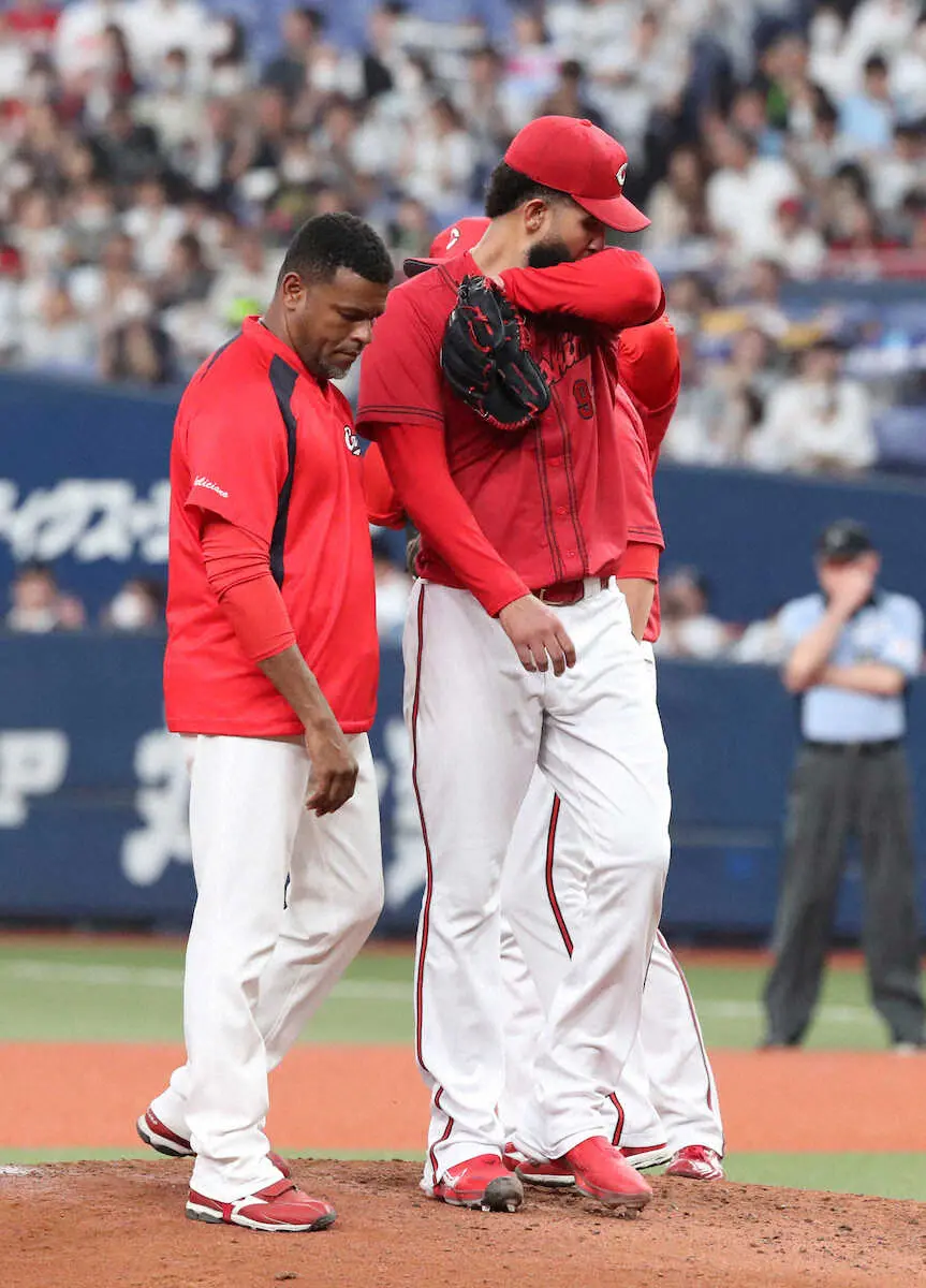【画像・写真】広島・コルニエル“先発6度目の正直”実らず「ちょっと元気ないです…」